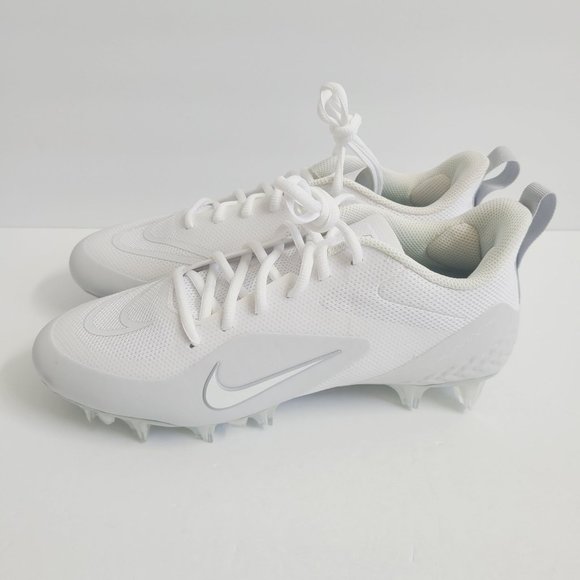 NEW Nike Alpha Huarache 8 Pro Lacrosse Cleats CW4439-110 Size 8.5 White - Picture 1 of 8